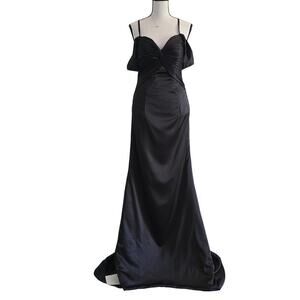 CELEB Women’s Black Formal Maxi Evening Gown NWT Sz 6 Elegant Romantic Whimsical